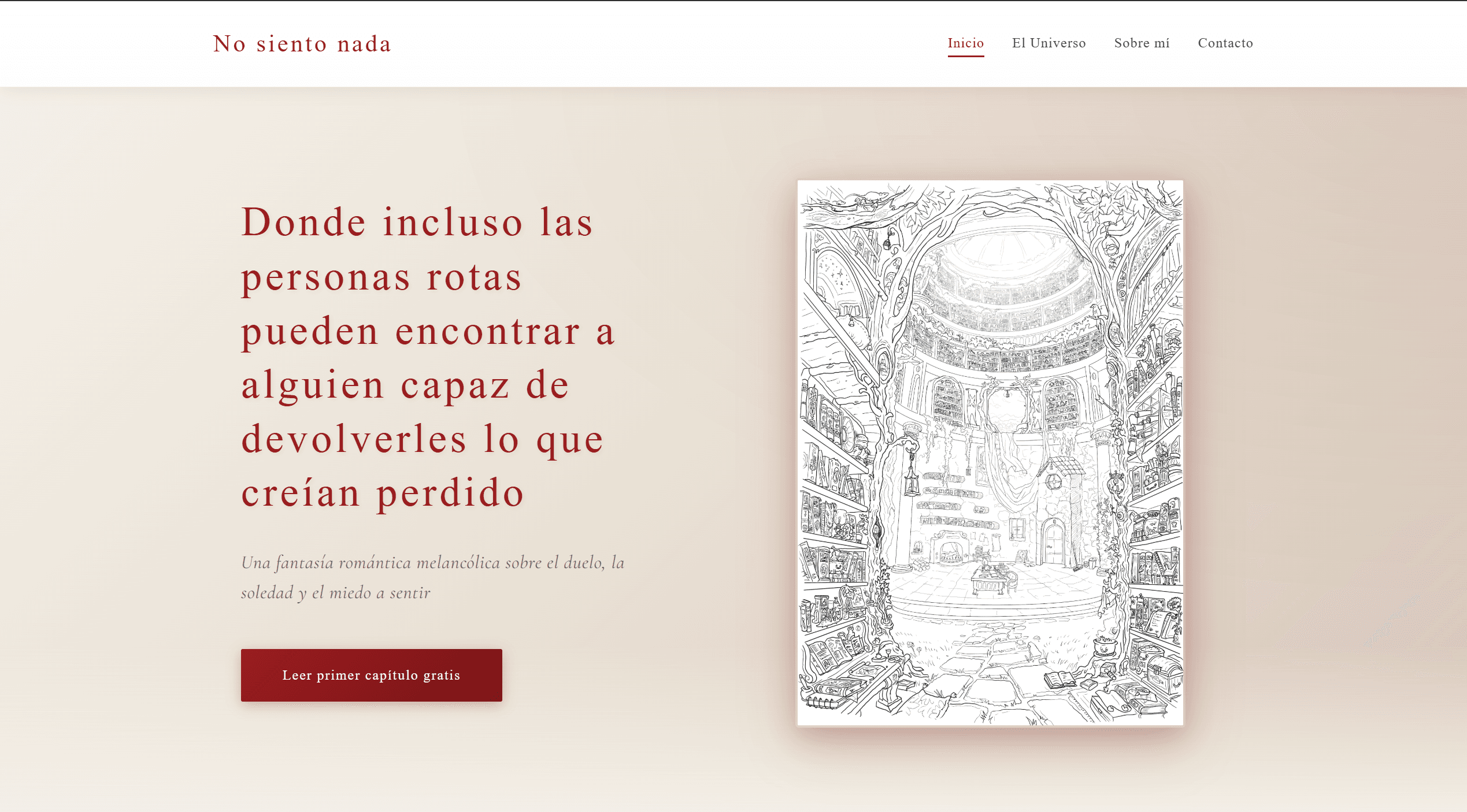 Web para escritora